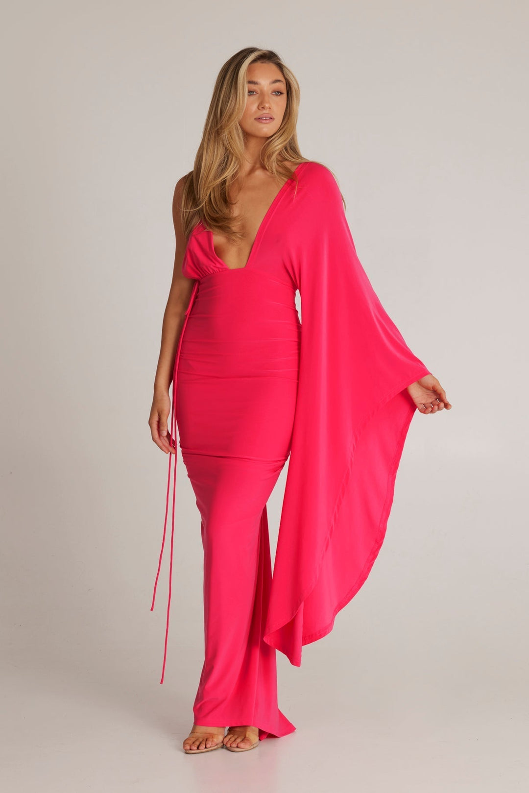 Wissa Single Arm Long Sleeve Dress