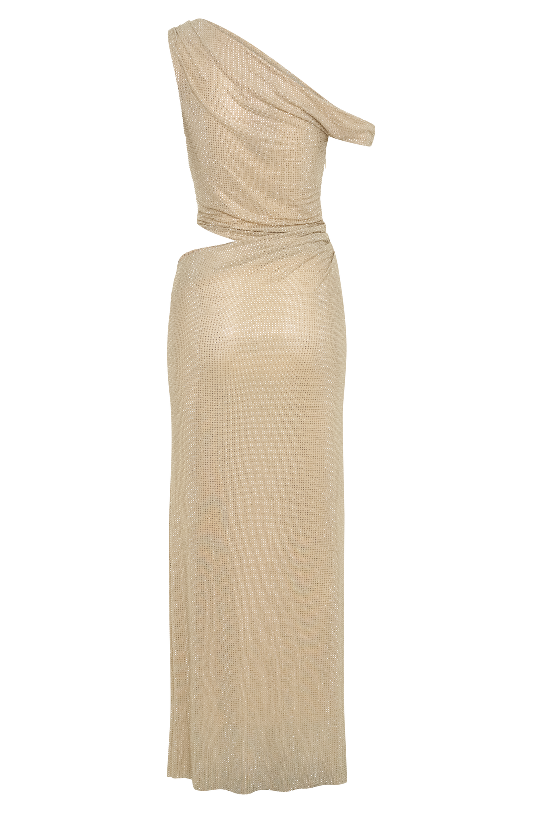 Diamante Ally One Shoulder Maxi Dress