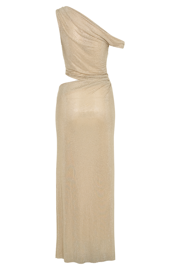Diamante Ally One Shoulder Maxi Dress