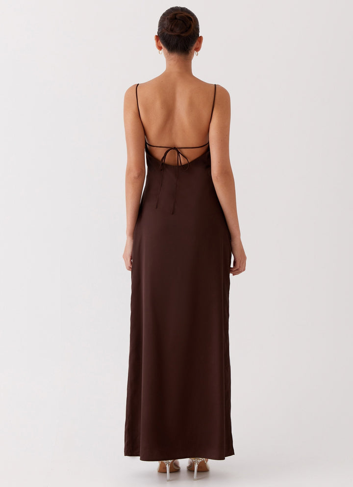 Lola Satin Lace Dress