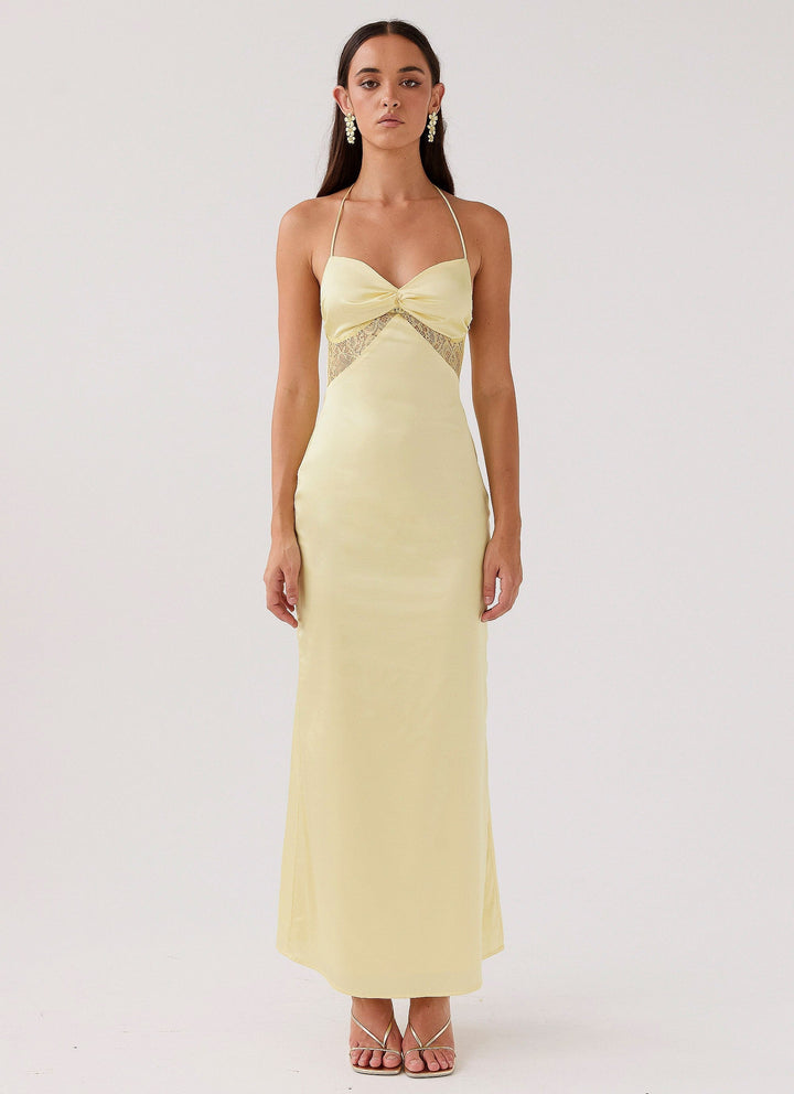 Lola Satin Lace Dress