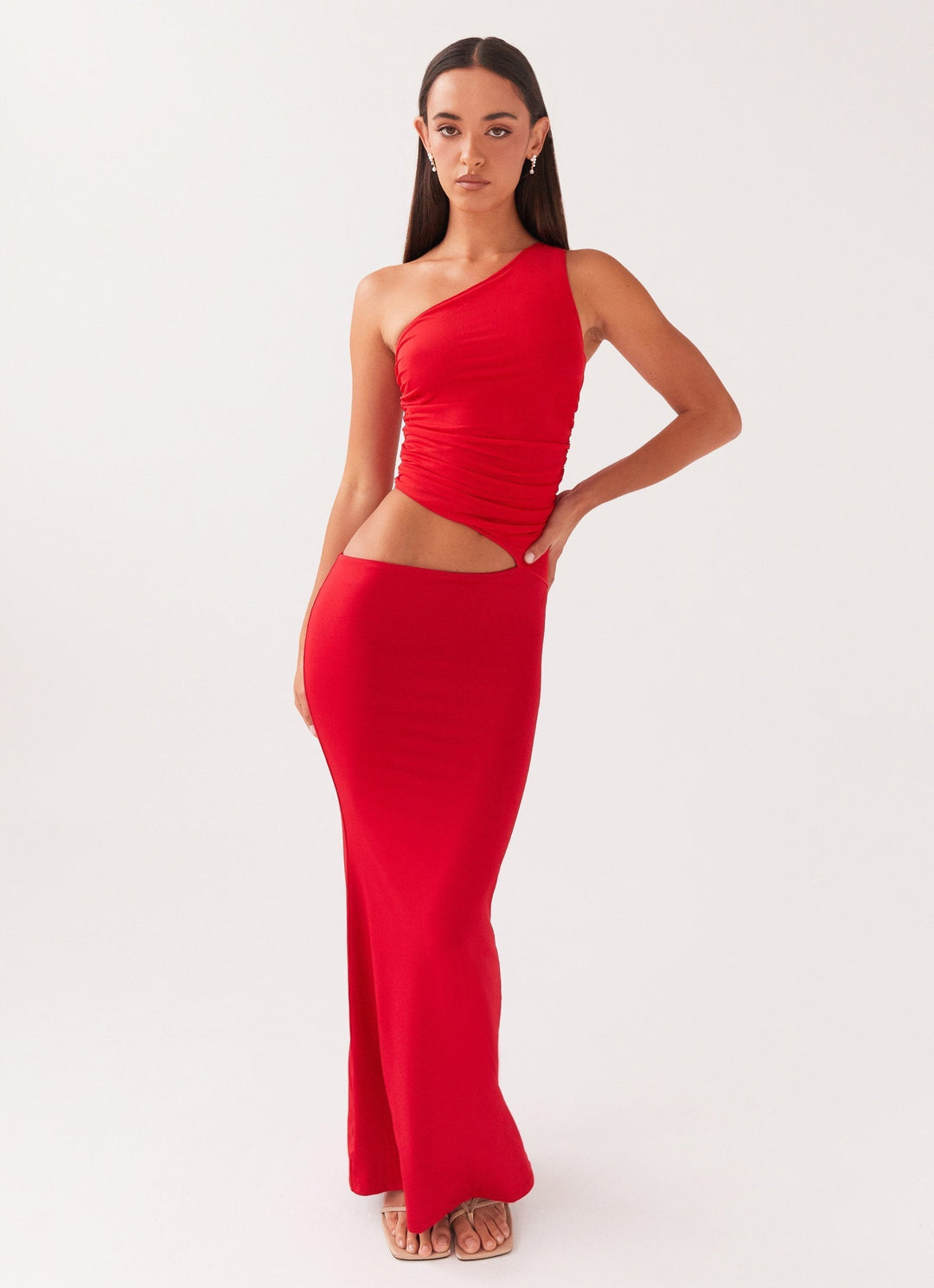 Leniora One Shoulder Maxi Dress