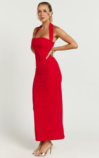 Thea | Halter-back Maxi Dress