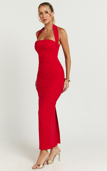 Thea | Halter-back Maxi Dress