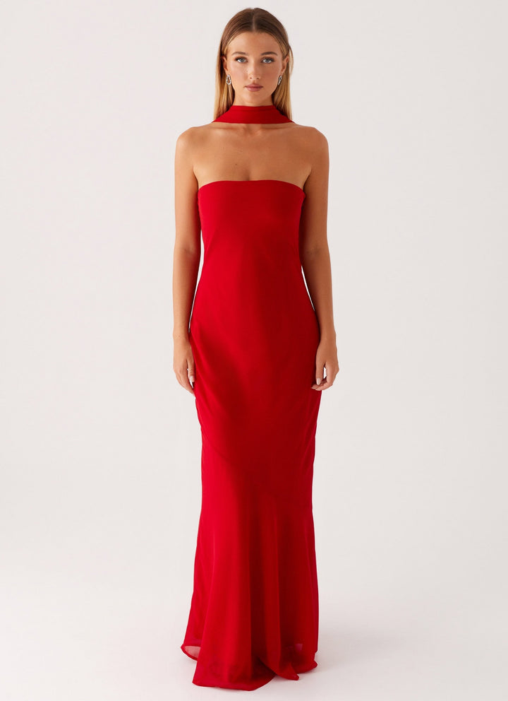 Chelsy Maxi Dress Red