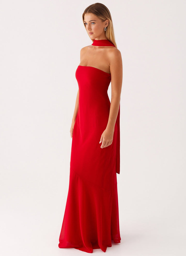 Chelsy Maxi Dress Red