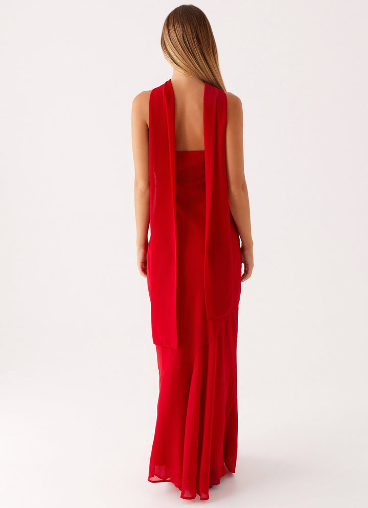 Chelsy Maxi Dress Red