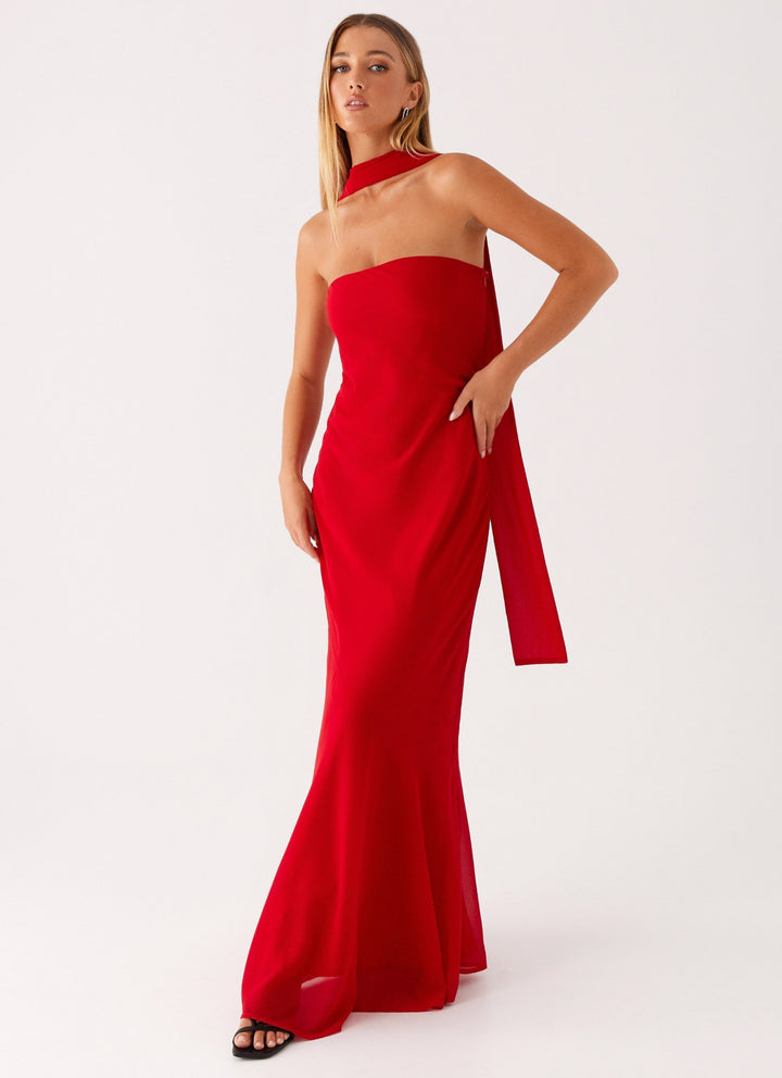 Chelsy Maxi Dress Red