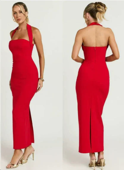 Thea | Halter-back Maxi Dress
