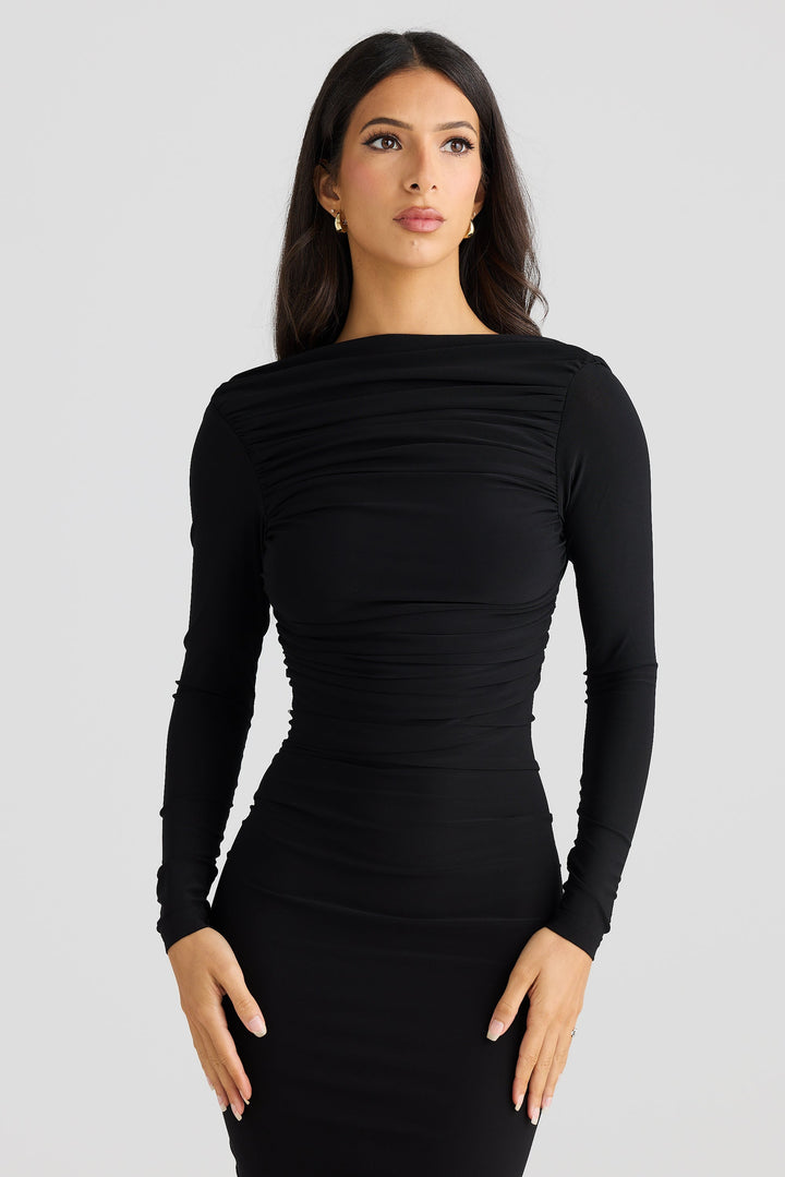 Elvy Elegant Longsleeve Dress